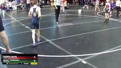 85 lbs Cons. Round 2 - Murphy Baum, Gering Wrestling Club vs Brody Overholt, Arlington