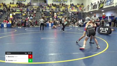 122 lbs Round Of 32 - Thomas Bencho, West Allegheny vs Braden Jones, Pompton Lakes