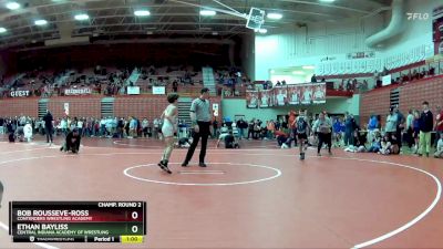 90 lbs Champ. Round 2 - Ethan Bayliss, Central Indiana Academy Of Wrestling vs Bob Rousseve-Ross, Contenders Wrestling Academy