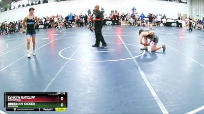 140 lbs Cons. Round 2 - Brennan Kicker, Brighton vs Lynkyn Ratcliff, Northwood