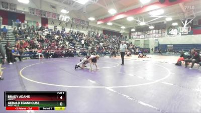 126 lbs Champ. Round 2 - Brady Adams, Liberty vs Gerald Eganhouse, West Hills