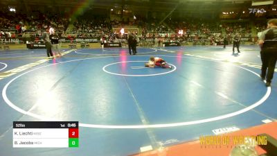 52 lbs Consolation - Kessiah Liechti, Nebraska Boyz vs Brady Jacobs, Michigan West