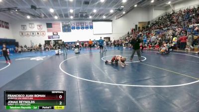 67 lbs Semifinal - Francisco Juan Roman, Riverton USA Wrestling vs Jonah Reynolds, Windy City Wrestlers