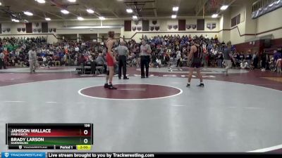 138 lbs Cons. Round 2 - Jamison Wallace, Maquoketa vs Brady Larson, Harrisburg