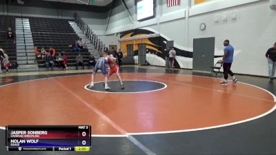 14U-5 lbs Rr1 - Jasper Sonberg, Caveman Wrestling vs Nolan Wolf, Osage