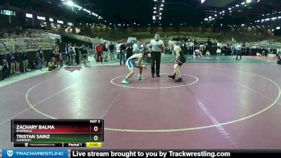 132 lbs Cons. Round 5 - Zachary Balma, Riverdale vs Tristan Sainz, Somerset