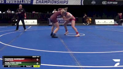 155 lbs Quarterfinal - Marlynne Deede, Augsburg University vs Madison Sandquist, Sacred Heart