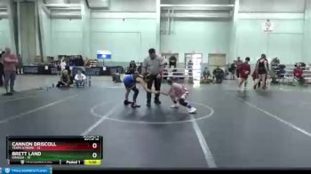 88 lbs Round 4 (8 Team) - Cannon Driscoll, Terps Xtreme vs Brett Land, Kraken
