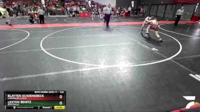 120 lbs Cons. Round 4 - Lexton Benitz, Boyceville vs Blayten Schoenebeck, Luxemburg-Casco