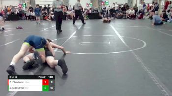 92 lbs Round 4 (8 Team) - Gabe Oberheim, Team Missouri vs Jordan Manyette, Terps Xtreme