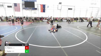 46 lbs Semifinal - Hekili Peters, LV Bear Wrestling Club vs Tillman Taylor, Desert Dogs