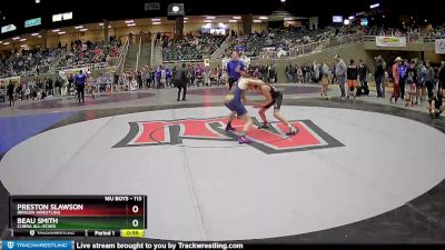 113 lbs Cons. Round 5 - Preston Slawson, Irrigon Wrestling vs Beau Smith, Cobra All-Stars