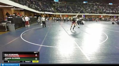 107 lbs Cons. Round 1 - Adison Glosser, Iowa vs Isla Schemmel, Female Elite Wrestling