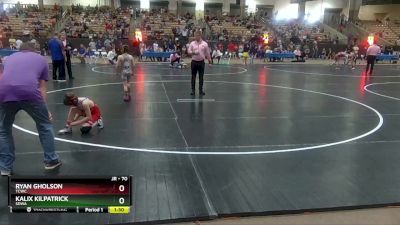 70 lbs Quarterfinal - Kalix Kilpatrick, SDWA vs Ryan Gholson, TCWC