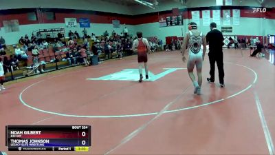 150 lbs Semifinal - Thomas Johnson, Legacy Elite Wrestling vs Noah Gilbert, 843 SOT