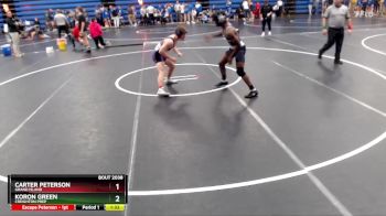 157 lbs Round 4 - Carter Peterson, Grand Island vs Koron Green, Creighton Prep