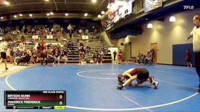 70-76 lbs 3rd Place Match - Bryson Nunn, Cherokee Wrestling vs Maverick Frederick, Eldon