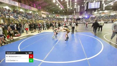 120 lbs Consi Of 8 #1 - Marshal Wickstrom, Dolores Middle School vs Isaiah Olivas-Cunico, Paa