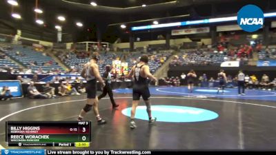 184 lbs 3rd Place Match - Reece Worachek, Wisconsin-Parkside vs Billy Higgins, Nebraska-Kearney