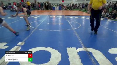 S-133 lbs Consolation - Asa Yost, WV vs John McGuigan, PA