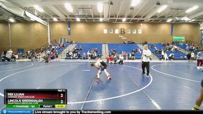 56-59 lbs Round 1 - Mix Lujan, Charger Wrestling Club vs Lincoln Greenhalgh, Grantsville Wrestling Club