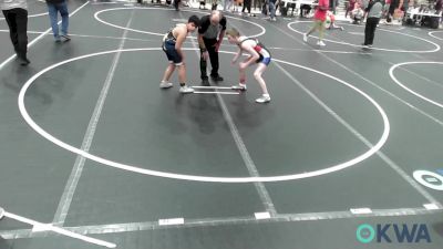 130 lbs Round Of 16 - Gauge Vogel, Pryor Tigers vs Jonathan Valadez, Dark Cloud Wrestling Club