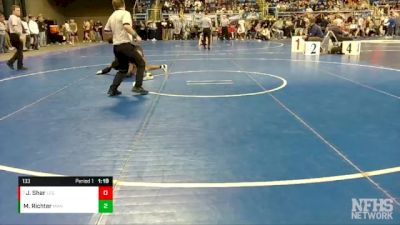 133 lbs Quarterfinal - Jimmy Shar, Bismarck Legacy vs Marquis Richter, Mandan