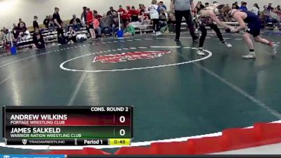 102 lbs Cons. Round 2 - Andrew Wilkins, Portage Wrestling Club vs James Salkeld, Warrior Nation Wrestling Club