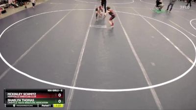 Cons. Semi - McKinley Schmitz, Monticello Wrestling Club vs Shaelyn Thomas, Lakeville Youth Wrestling Association