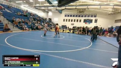 182 lbs Semifinal - Dusty Carter, Wyoming vs Ty Strohschein, Greybull Basin Athletic Club