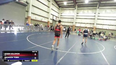 160 lbs Cons. Round 2 - Ayden Solomon, CA vs Bronson Tobin, CA