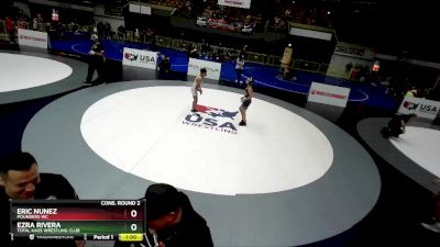 83 lbs Cons. Round 2 - Ezra Rivera, Total Kaos Wrestling Club vs Eric Nunez, Pounders WC