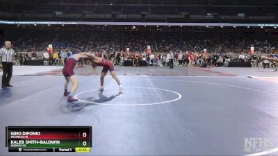 D1-132 lbs Cons. Round 2 - Gino DiPonio, Franklin HS vs Kaleb Smith-Baldwin, Okemos HS