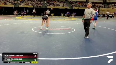 106-2A/1A Champ. Round 1 - Ethan Dimmerling, Poolesville vs Hunter Pettorossi, North East