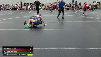 92 lbs Semis (4 Team) - Allen Gaudenzi, GPS vs Bruce Bazilus, Mat Warriors Maniacs