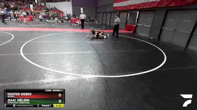 120 lbs Cons. Round 3 - Hunter Weber, Royall vs Isaac Nielsen, Kewaskum Wrestling