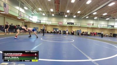 190 lbs Quarterfinal - Clayton Schuster, Greater Heights Wrestling vs Giulio Traglia, Wichita Wrestling Club