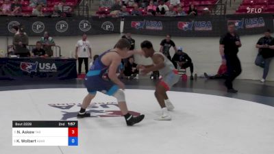 65 kg Round 2 - Nathaniel Askew, Tar Heel Wrestling Club vs Kellen Wolbert, Askren Wrestling Academy