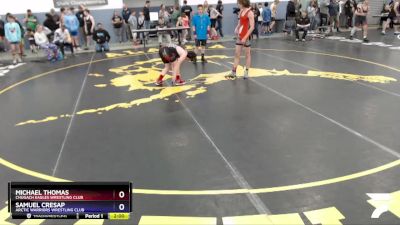 136 lbs Round 2 - Michael Thomas, Chugach Eagles Wrestling Club vs Samuel Cresap, Arctic Warriors Wrestling Club