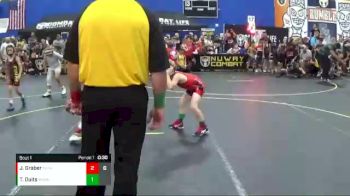 52 lbs Round 1 (6 Team) - Jacob Graber, The Funky Singlets vs Teagan Duits, Mat Monsters