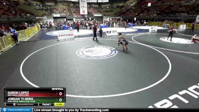 77 lbs Semifinal - Aaron Lopez, Red Wave Wrestling vs Jordan Yi-Berg, Mad Dawg Wrestling Club