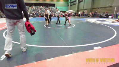 76 lbs Consi Of 4 - Maya Quarles, Red Star Wrestling Academy vs Devyn Vincent, OKWA