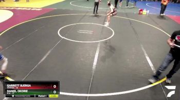 84 lbs Placement (4 Team) - Garrett Bjerga, Staples vs Daniel Okorie, K-M