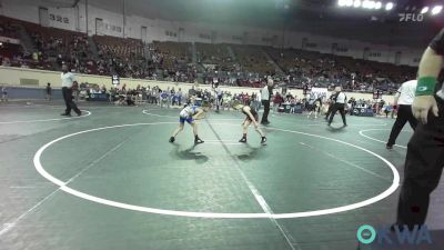 49 lbs Consi Of 16 #2 - Beau Barnett, Cushing Tigers vs Sawyer Bagwill, Berryhill Wrestling Club