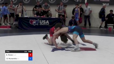 51 kg Round 2 - Alex Rozas, AllStar Wrestling Club vs Domenic Munaretto, Illinois