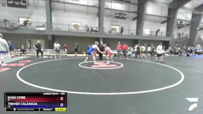 165 lbs Cons. Semi - Kash Cobb, ID vs Trever Calzascia, CA