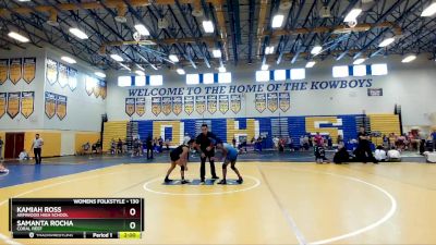 130 lbs Champ. Round 1 - Samanta Rocha, Coral Reef vs Kamiah Ross, Armwood High School