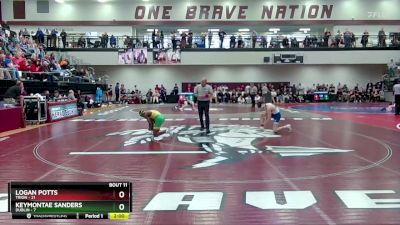 132 lbs Quarters & 1st Wb (16 Team) - Keymontae Sanders, Dublin vs Logan Potts, Trion