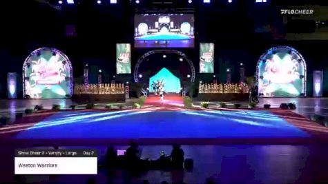 Weston Warriors [2020 Show Cheer 2 - Varsity - Large Day 2] 2020 Pop Warner National Cheer & Dance Championship