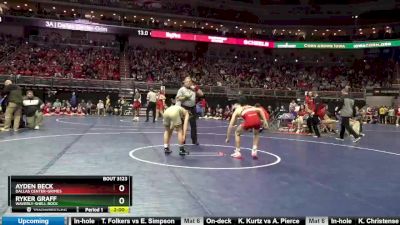 3A-113 lbs Champ. Round 2 - Ryker Graff, Waverly-Shell Rock vs Ayden Beck, Dallas Center-Grimes